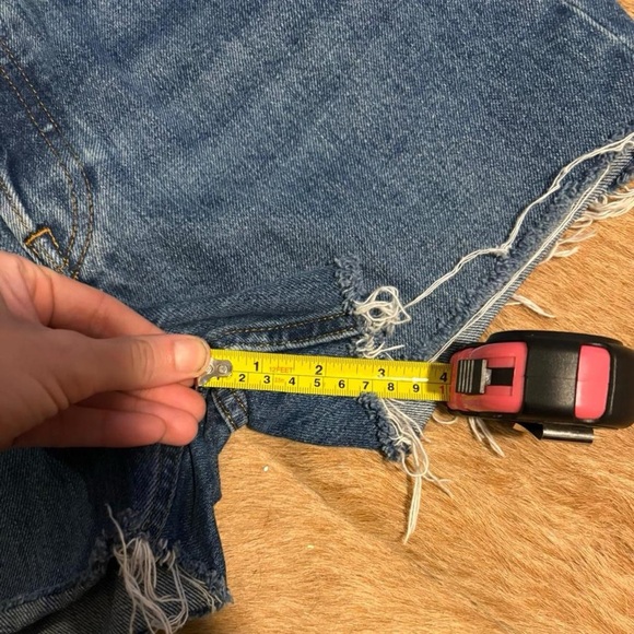 Everlane denim relaxed straight organic cotton shorts 27 - Picture 5 of 5